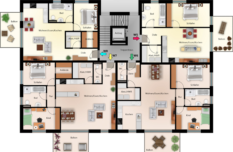 Grundriss 1-Obergeschoss